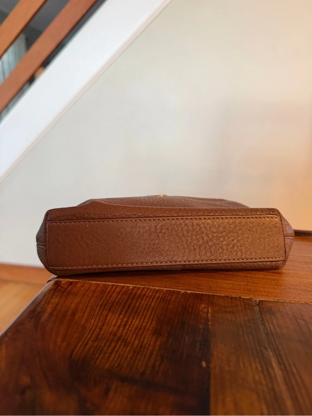 Vintage Coach Brown Pebble Clutch